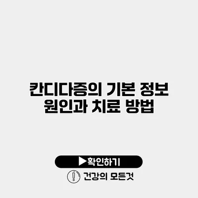 칸디다증의 기본 정보 원인과 치료 방법