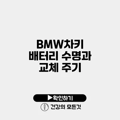 BMW차키 배터리 수명과 교체 주기