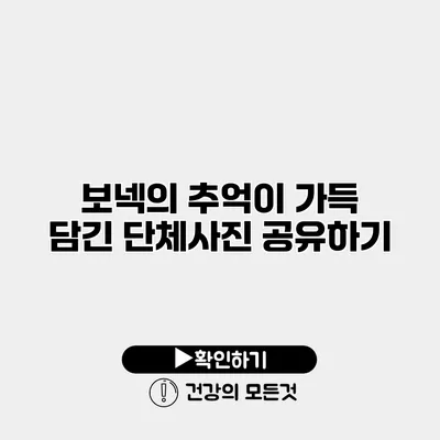 보넥의 추억이 가득 담긴 단체사진 공유하기